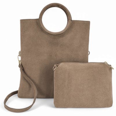 Sac à main et bandoulière en cuir nubuck italien CHARLOTTE OH MY BAG