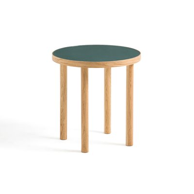 Bijzettafel in eik en glas, Evergreen LA REDOUTE INTERIEURS