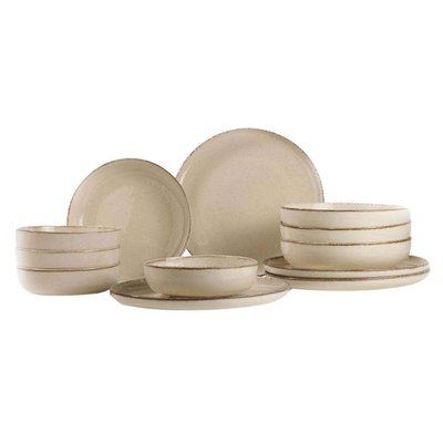 Service de table en porcelaine Dinner 12 pièces HANAH HOME