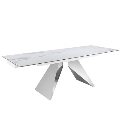 Table à manger rectangulaire marbre porcelaine ANGEL CERDA