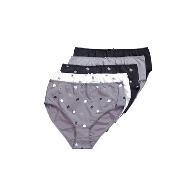 Culottes midi, lot de 5, fleurs/couleur unie ULLA POPKEN