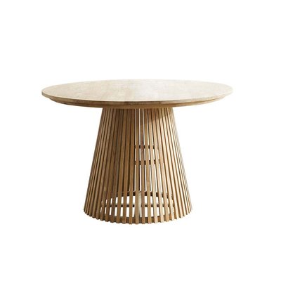 Table en teck massif ronde 4 pers.  VICTORIA BERAH GETAH