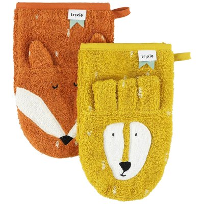 Lot de 2 gants de toilette TRIXIE