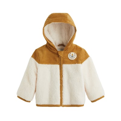 Veste bébé intérieur polaire avec capuche Charly PETIT BEGUIN