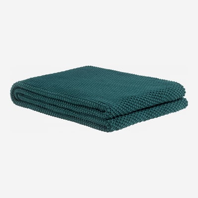 Plaid tricoté en coton LOU HABITAT