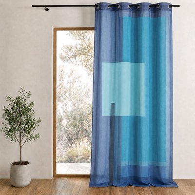 Voilage imprimé à motifs graphiques HOME MAISON