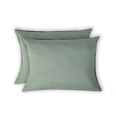 Taie d'oreiller (x2) coton lavé LUNA FEBRONIE
