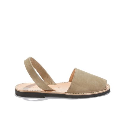 Sandales Plates Cuir Avarca Nubuck MINORQUINES