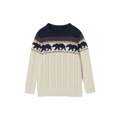 Pull Jacquard à torsade VERTBAUDET