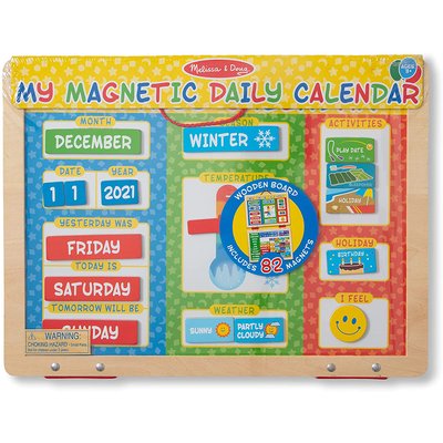 Mon calendrier journalier magnétique en anglais MELISSA & DOUG