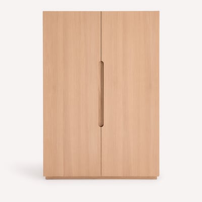 Armario con estantes para vestidor modular, chapa de roble, EVORIA AM.PM