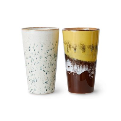 Gobelets café grès  Brine set de 2 HKLIVING