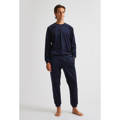 Pyjama manches longues et pantalon en velours, Oeko-Tex MONOPRIX