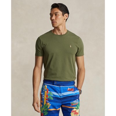 T-shirt de gola redonda, em jersey de algodão POLO RALPH LAUREN