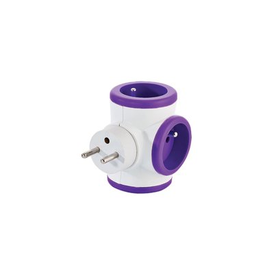 Multiprise rotative 3x16A Violet WATT ET CO