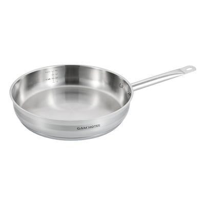 Poêle inox 32x6,5cm induction GAM HOTEL