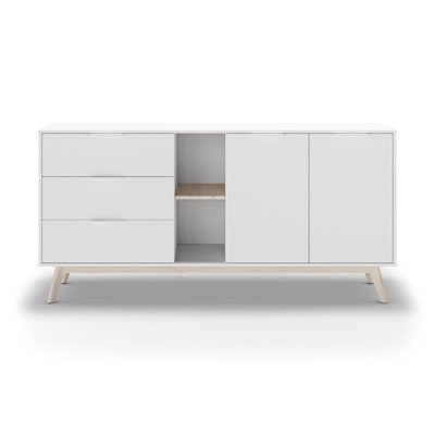 Buffet 2 Portes, 2 Niches et 3 Tiroirs L165 cm - Campus CALICOSY