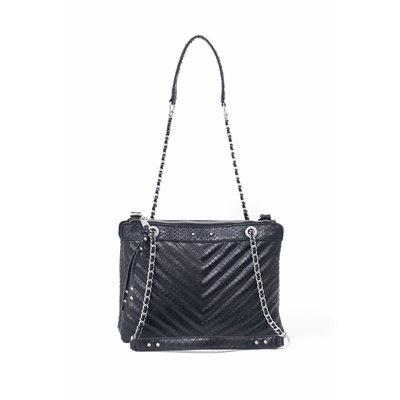 Sac pochette 1440 Reporter cuir embossé IKKS