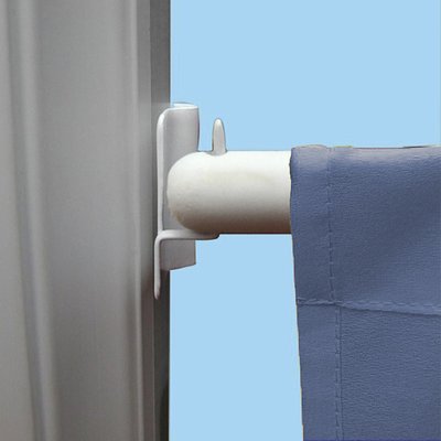Lot de 4 supports pour tringle de vitrage MADECOSTORE