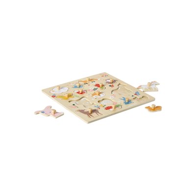 Puzzle boutons FORÊT ENCHANTÉE en bois FSC® VERTBAUDET