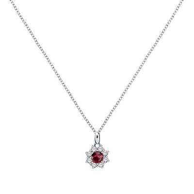 Collier en argent 925 et oxyde de zirconium CLEOR