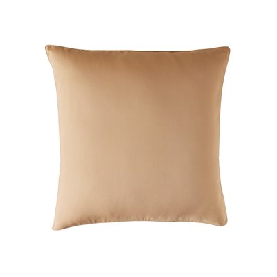 Taie d'oreiller unie en satin de coton, Made in France, HEURE DORÉE A DEMAIN