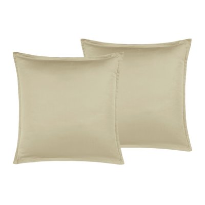 Lot de 2 taies d'oreiller en satin de coton/tencel 200 fils OPERA SENSEI MAISON