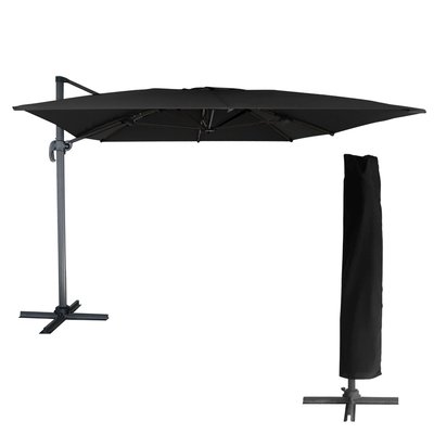 Parasol droit avec housse, 3x4m, MOLOKAI HAPPY GARDEN