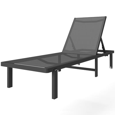 Chaise longue Aluminium Gris foncé OUTSUNNY