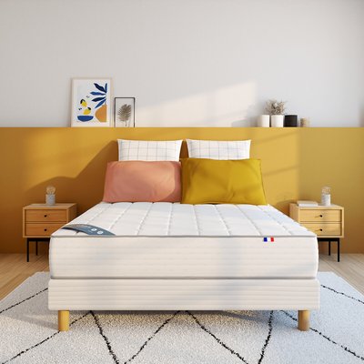 Ensemble matelas 400 ressorts ferme + sommier LA REDOUTE INTERIEURS