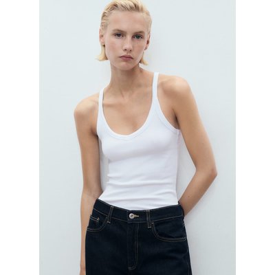 Top coton bretelles MANGO