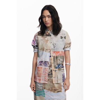 Chemise cartes postales DESIGUAL
