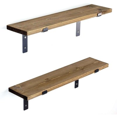 Etagère murale en sapin et métal Made HANAH HOME