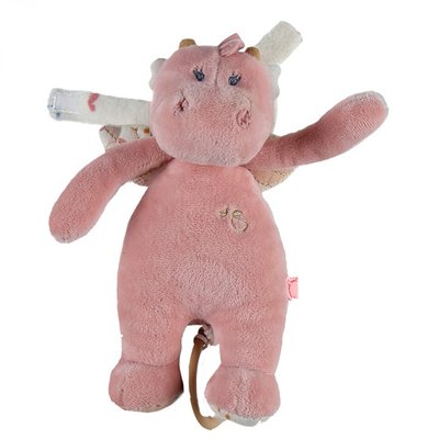 Mini peluche musicale Joy veloudoux rose NOUKIE'S