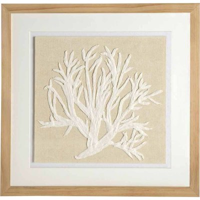 tableau abstrait corail sur toile  décoration murale RECOLLECTION