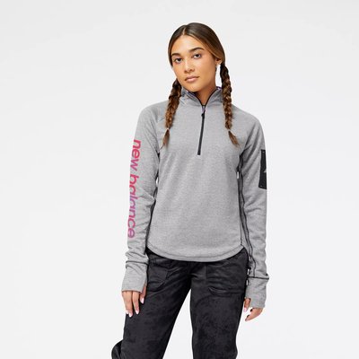 Impact Run AT Half Zip Pullover Sweat col montant manches longues. NEW BALANCE