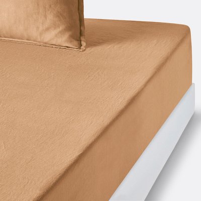 Spannbettlaken Linot aus vorgewaschenem Leinen, Steghöhe 35 cm LA REDOUTE INTERIEURS