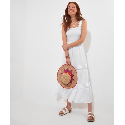 Robe blanche coton dentelle La Redoute
