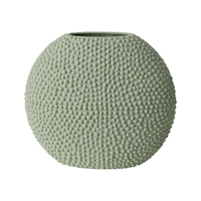 Vase céramique déco texturé vert d'eau 26 cm - SILA CAMIF