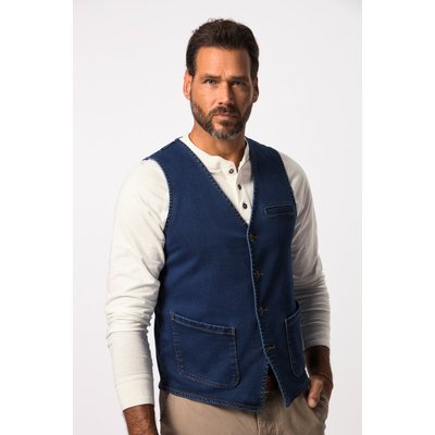 Gilet en jean FLEXNAMIC®, avec encolure en V JP1880