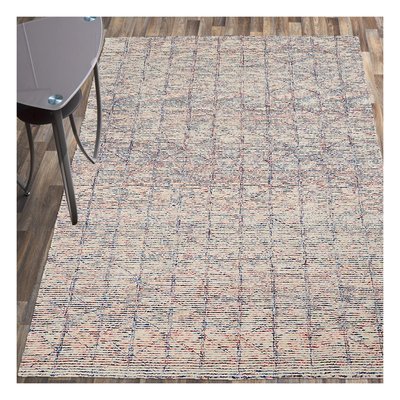 Tapis salon et chambre fait à la main en laine motif faux uni BERNES UN AMOUR DE TAPIS