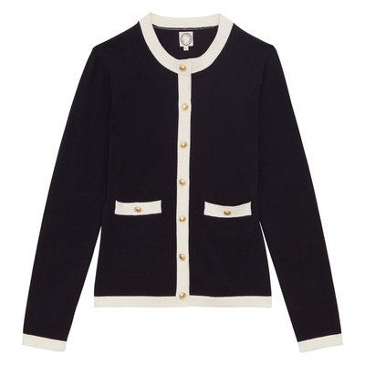 Cardigan Corentin en coton marine INES DE LA FRESSANGE PARIS