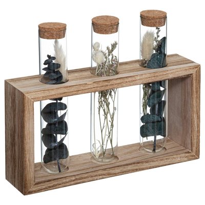 Set de 3 tubes fleurs séchées HOUSE ATMOSPHERA