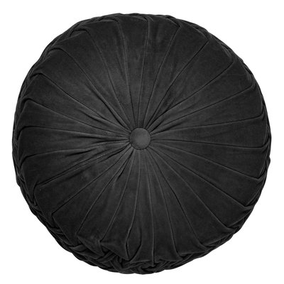 Coussin Kaja - Noir, Ø40 cm DUTCH DECOR