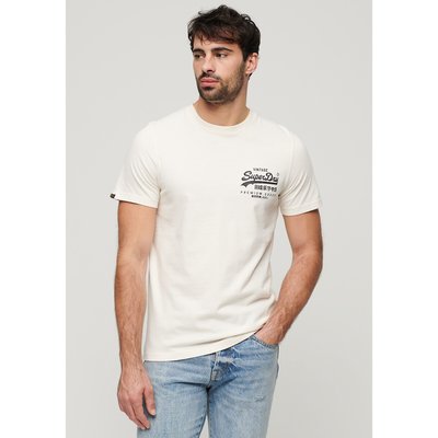 T-shirt col rond logo devant et dos SUPERDRY