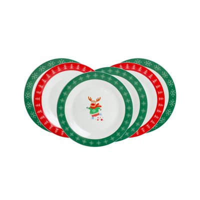 Lot de 6 assiettes à dessert, GLOGG ARTIME