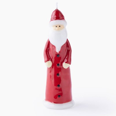 Bougie Père-Noël, 4.7X4.7X14.9cm, en cire MONOPRIX