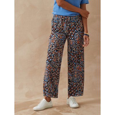 Pantalon 7/8ème élastiqué plissé permane DAXON