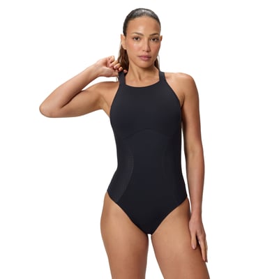 Maillot de bain 1 pièce uni motif/style contour SCULPTURE SPEEDO