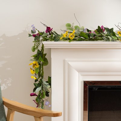 150cm Spring Floral Pansy Garland SO'HOME